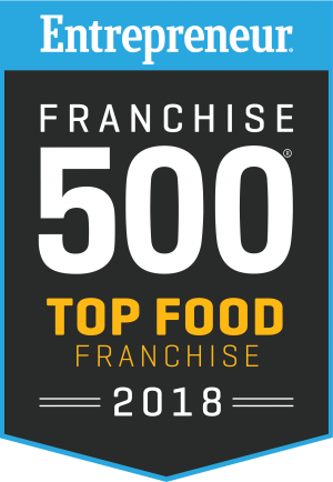 Entrepreneur Magazine Award, Top 500 Food Franchises, 2018